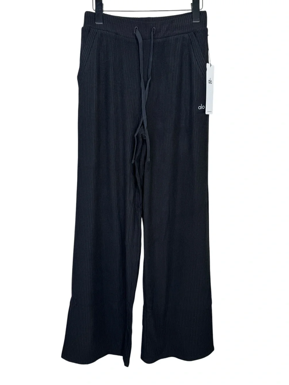 NEW ALO Muse Wide Leg Pants Black Size Small